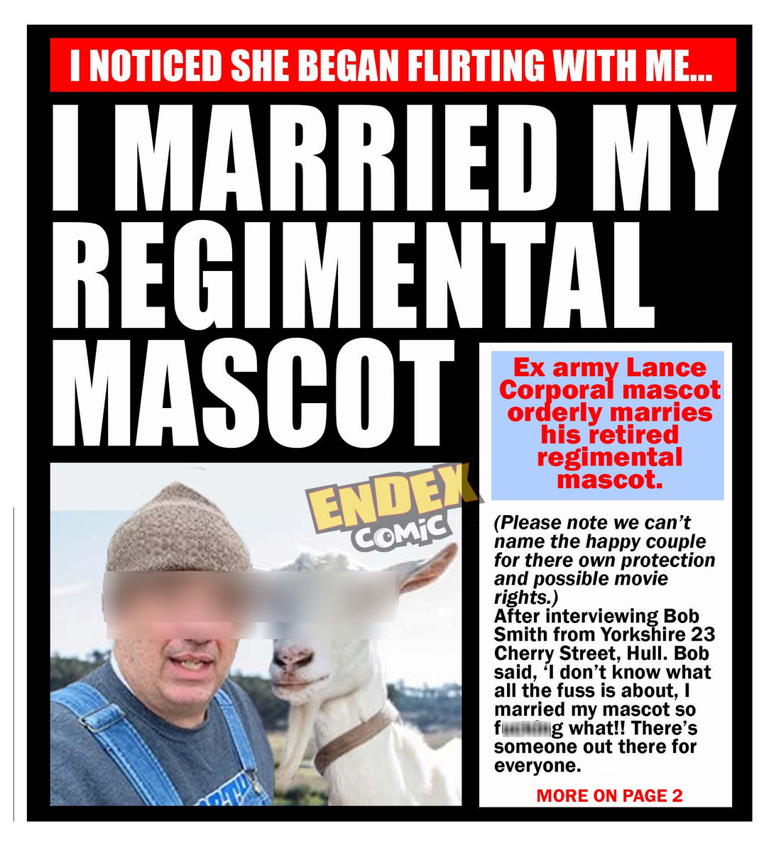 I MARRIED MY REGIMENTAL MASCOT
