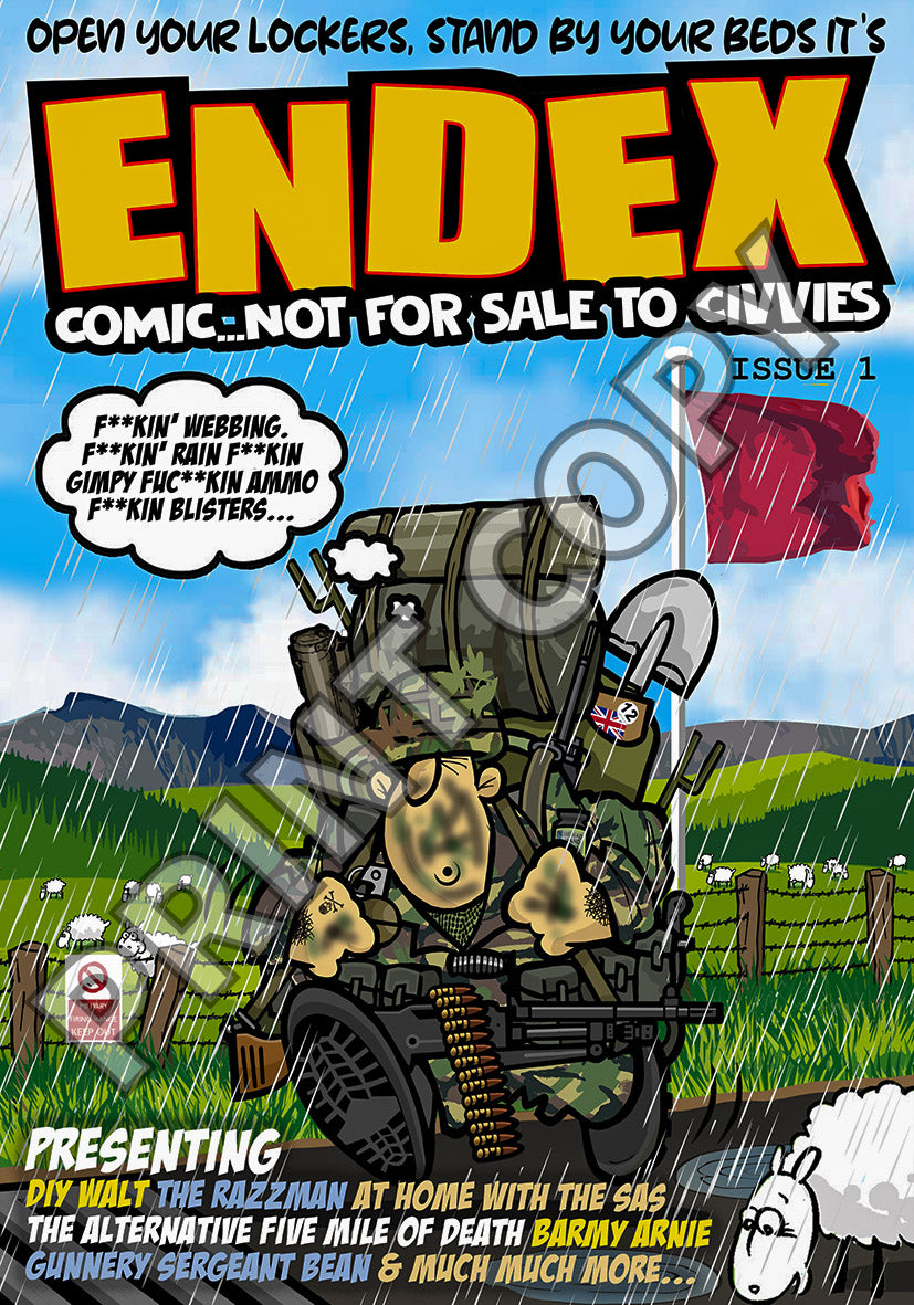 ENDEX Comic Bundle Issues 1–3 (Printed Edition) Veteran Created