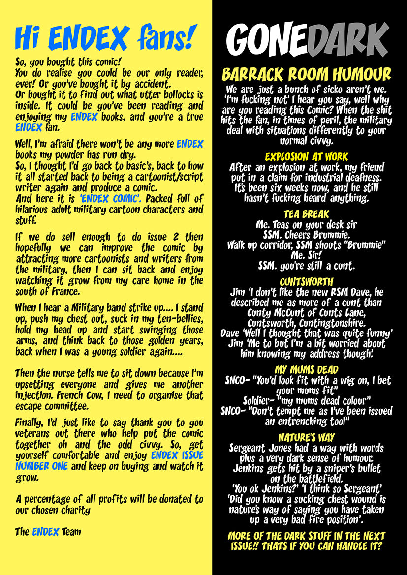 ENDEX COMIC ISSUE ONE (PRINT)