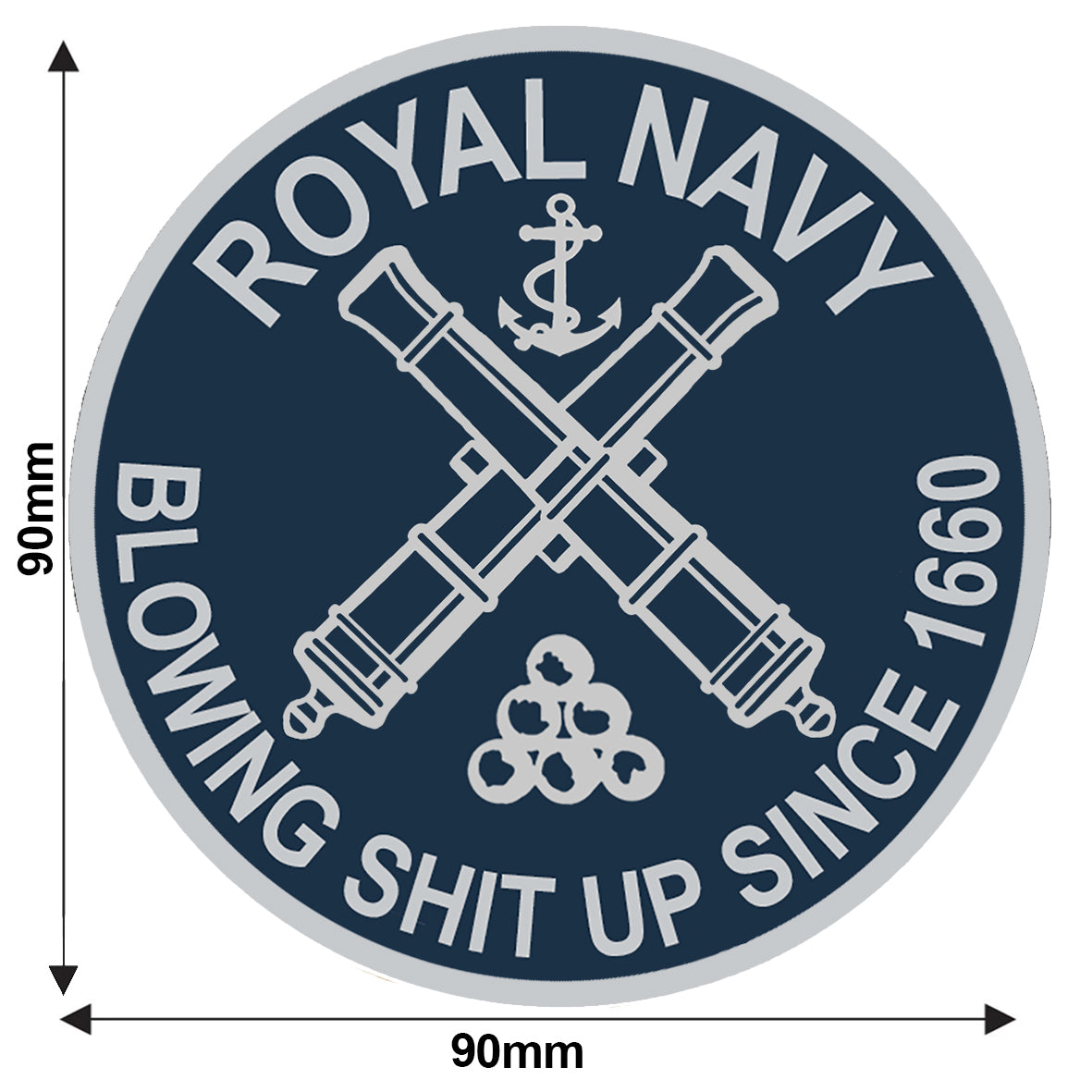 Royal Navy Sticker “Blowing Sh*t Up Since 1660” Humorous Vinyl for Matelots & Veterans