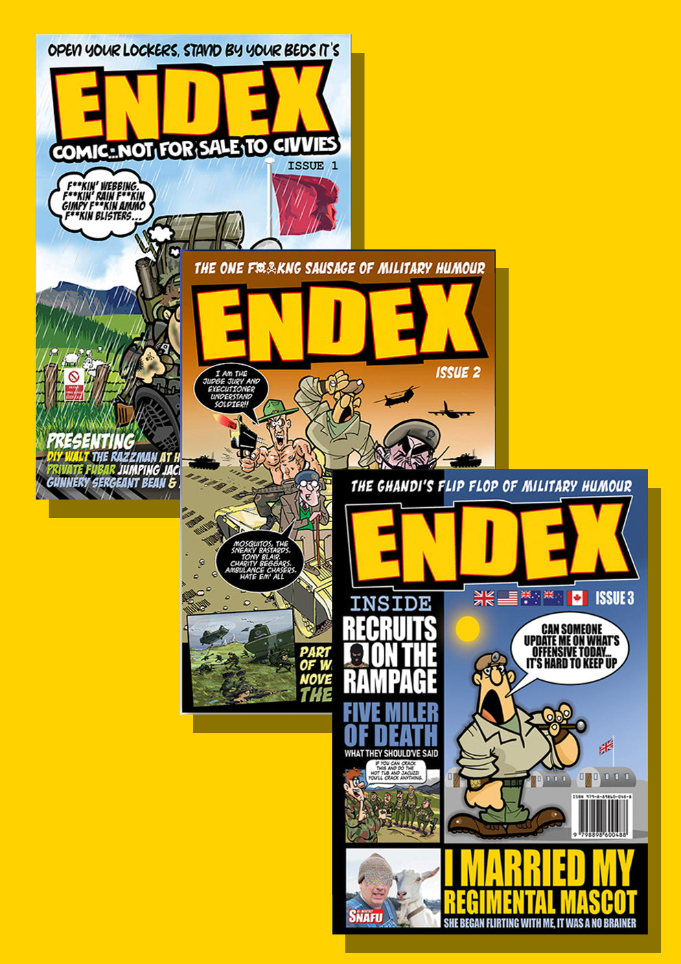 ENDEX Comic Bundle Issues 1–3 (Printed Edition) Veteran Created