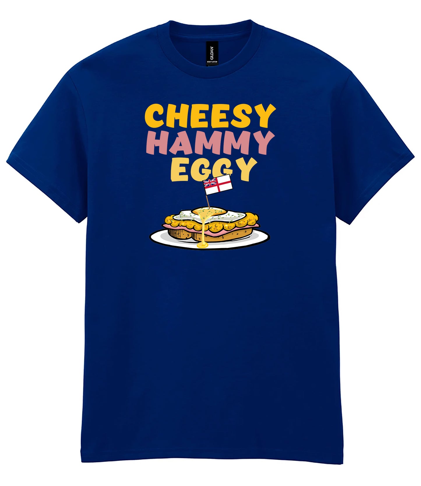 “Cheesy Hammy Eggy” T-Shirt Royal Navy Scran Humour Tee