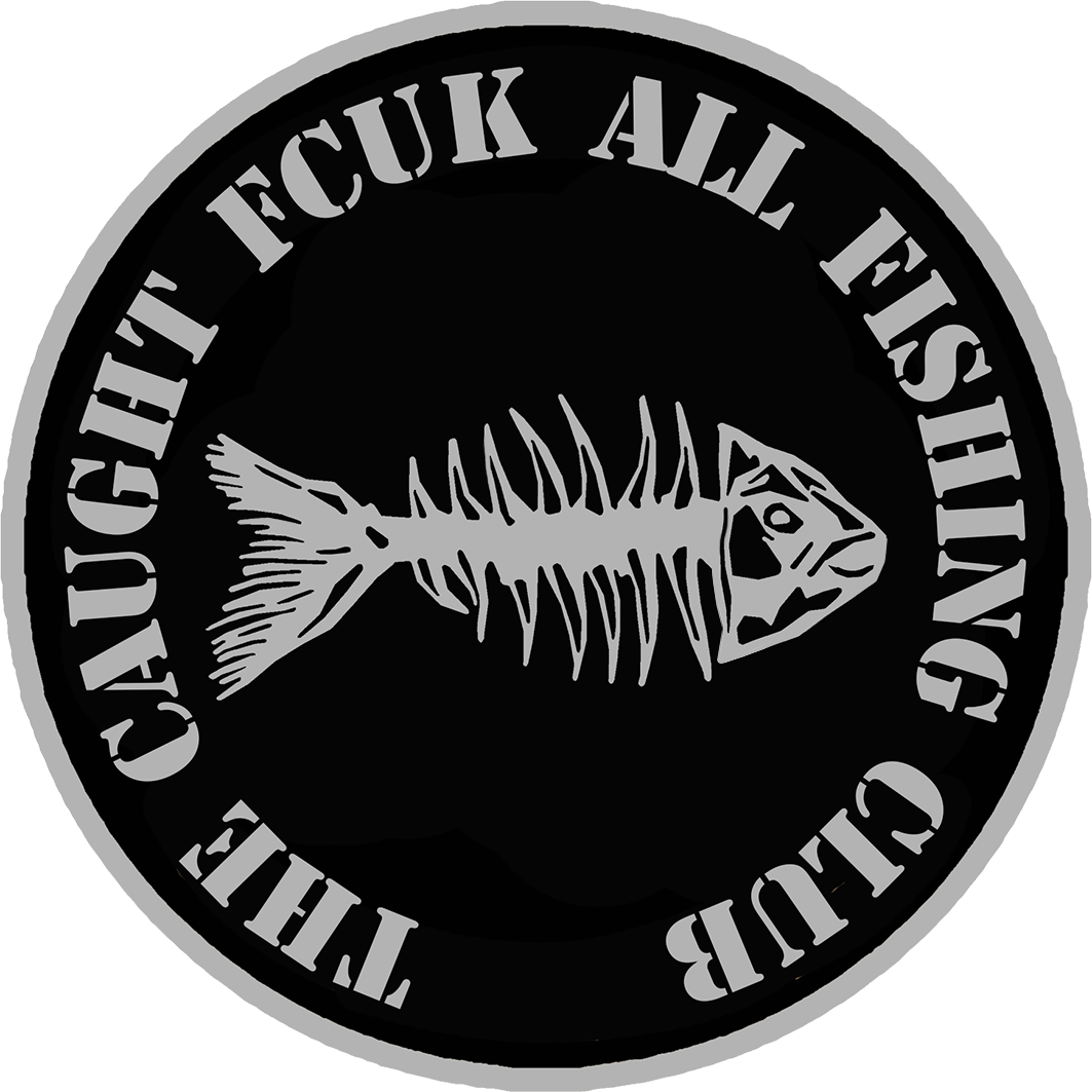 Caught All FCUK Fishing Club Sticker Funny Fishing Vinyl Decal