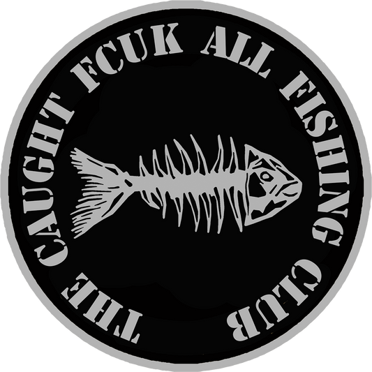 Caught All FCUK Fishing Club Sticker Funny Fishing Vinyl Decal