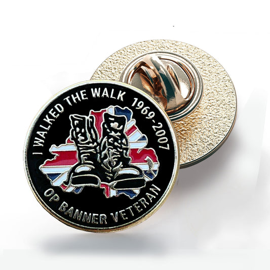 Operation Banner I Walked the Walk Pin Badge Northern Ireland