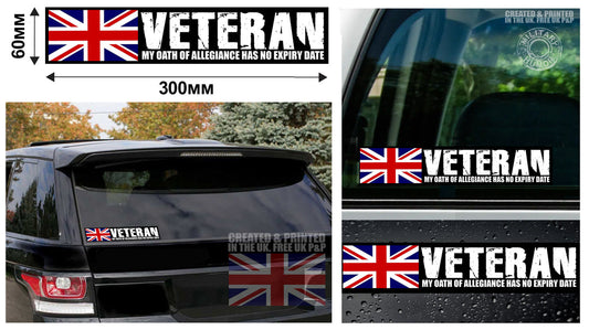 Endex Gifts - Military Stickers - British Veterans - Car Sticker