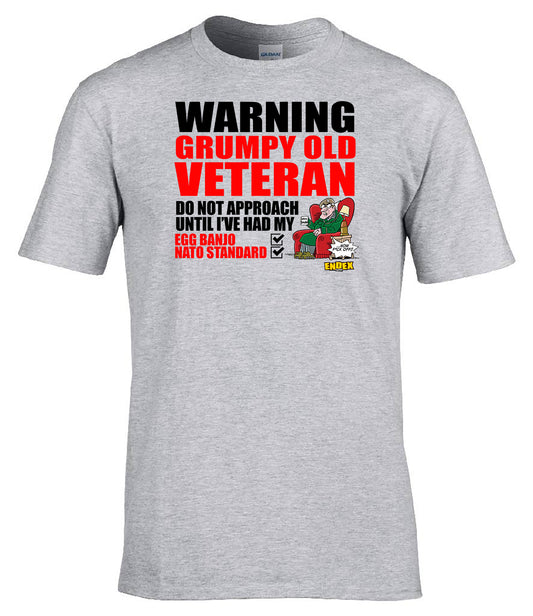 Official Endex - Grumpy Old Veteran - Do Not Approach - Gifts - Veterans - Humour - T-Shirt
