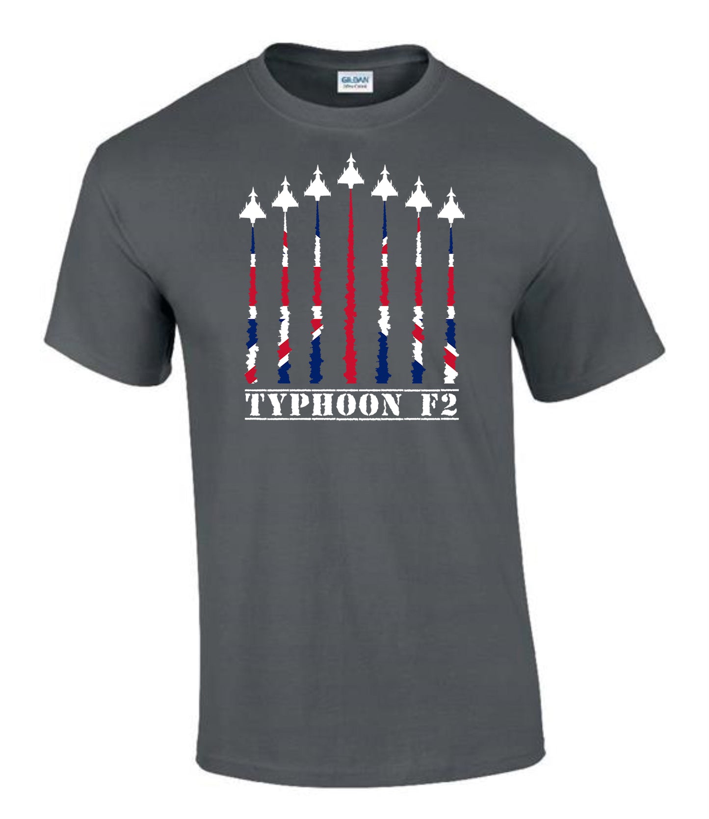 Typhoon F2 T-Shirt  RAF Fighter Jet Tribute Tee Military Aviation Shirt UK