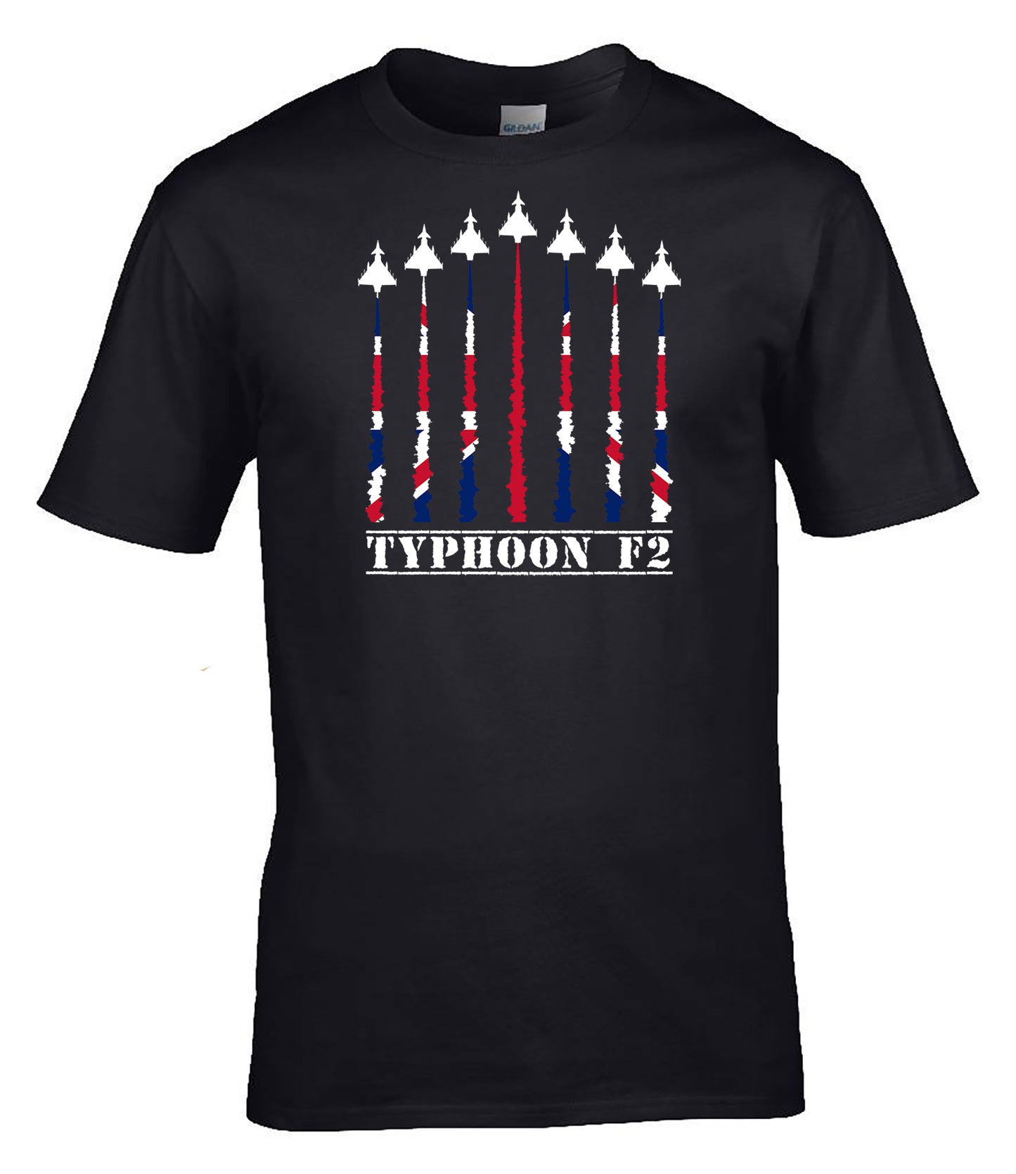 Typhoon F2 T-Shirt  RAF Fighter Jet Tribute Tee Military Aviation Shirt UK