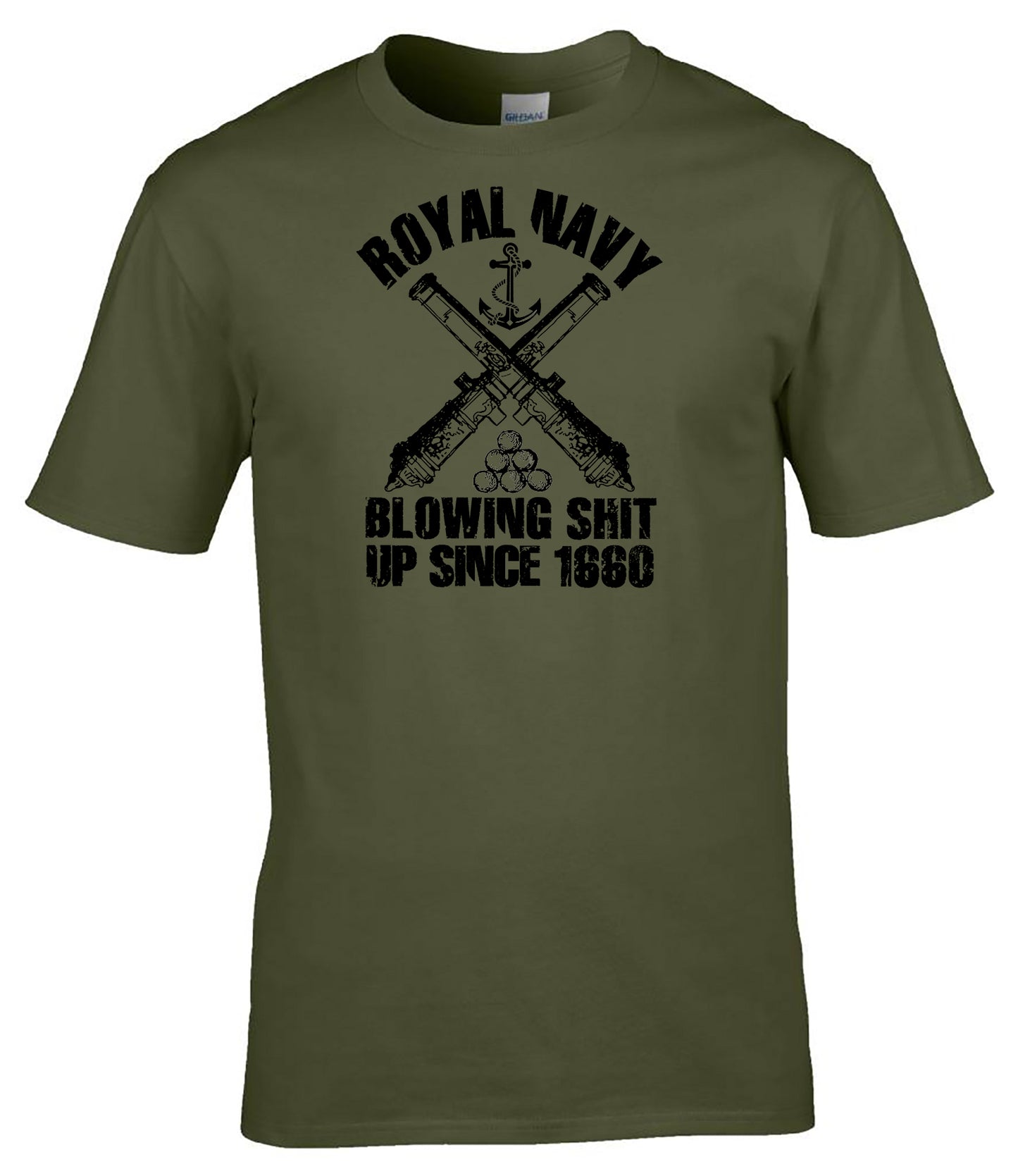 Royal Navy “Blowing Sh*t Up Since 1660” T-Shirt Navy Humour Tee