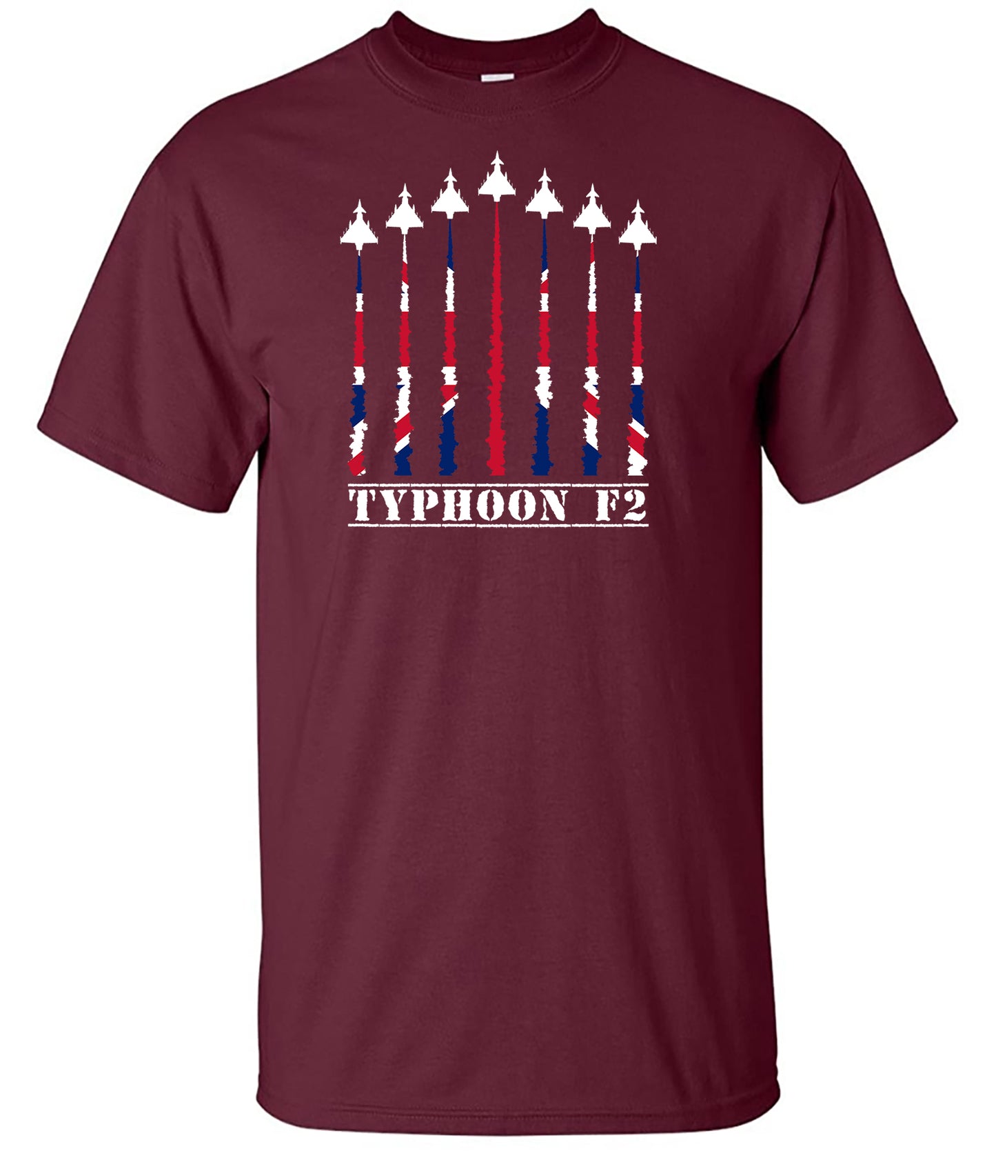 Typhoon F2 T-Shirt  RAF Fighter Jet Tribute Tee Military Aviation Shirt UK