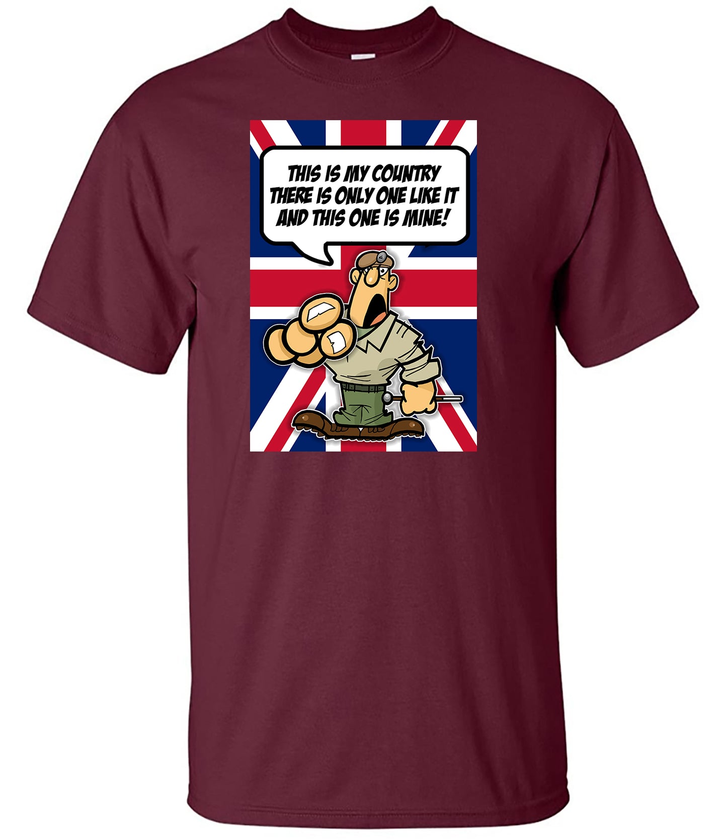 “This Is My Country” T-Shirt British Army Patriotic Humour Tee UK