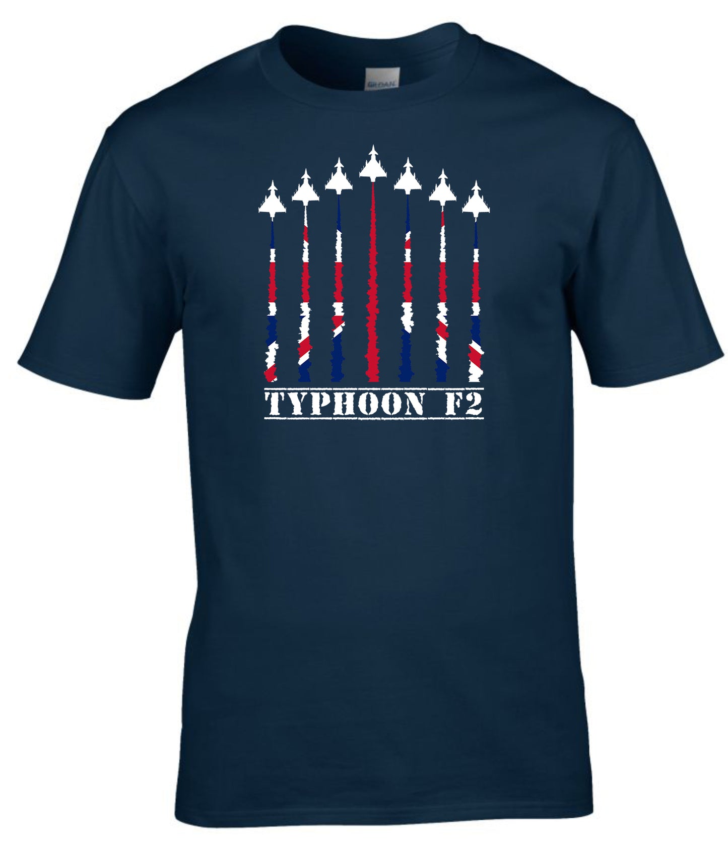 Typhoon F2 T-Shirt  RAF Fighter Jet Tribute Tee Military Aviation Shirt UK