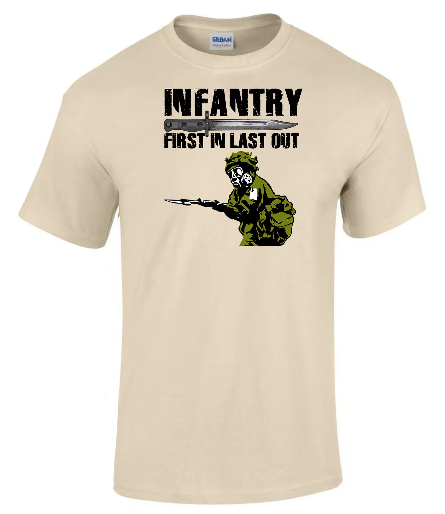 Infantry “First In Last Out” T-Shirt British Army Infantry Tee