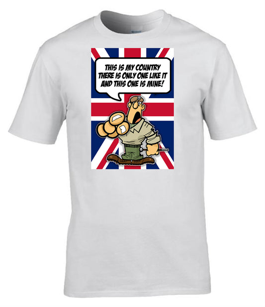 “This Is My Country” T-Shirt British Army Patriotic Humour Tee UK
