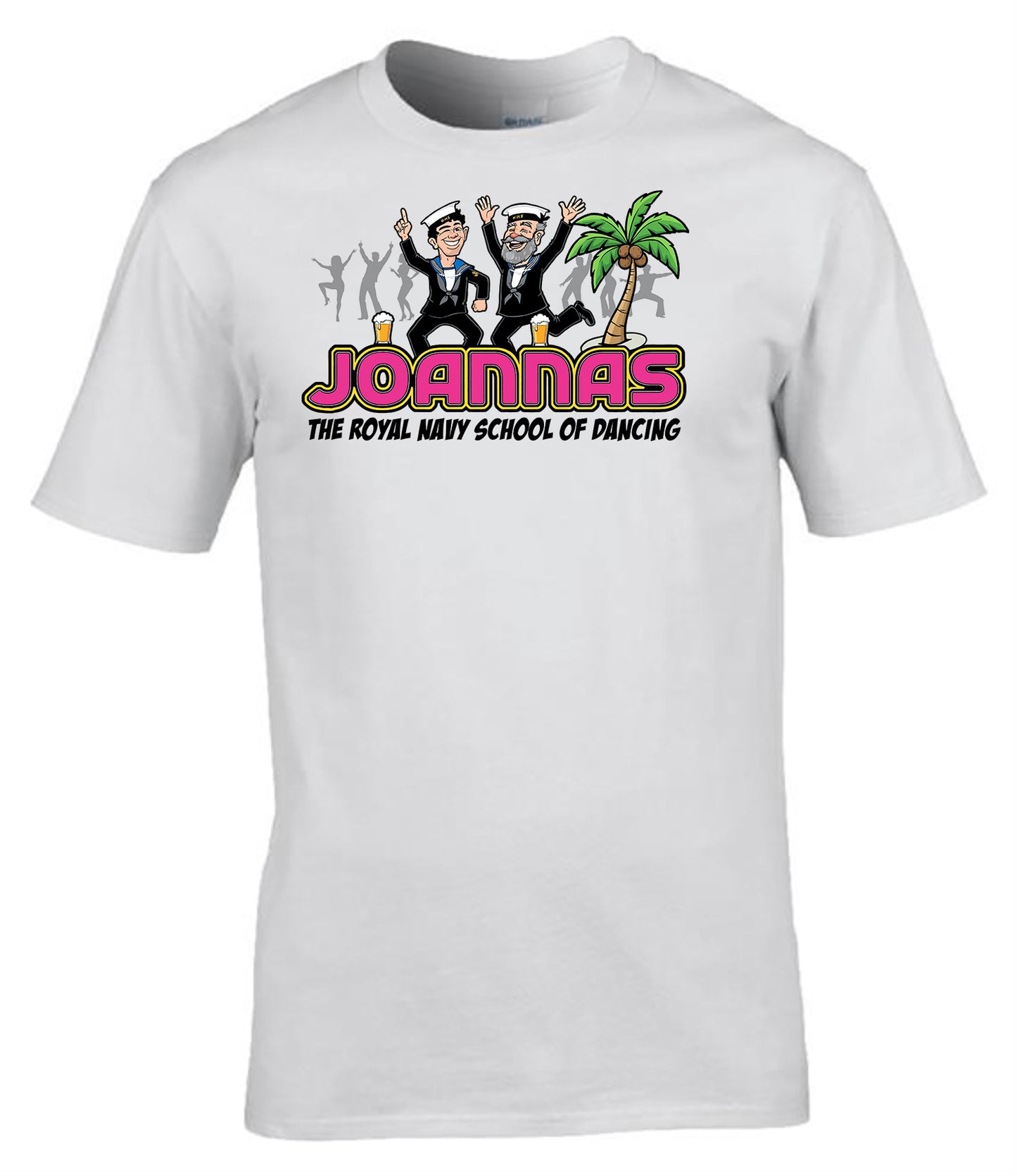 Joannas Royal Navy T-Shirt Royal Navy School of Dancing Humour Tee UK