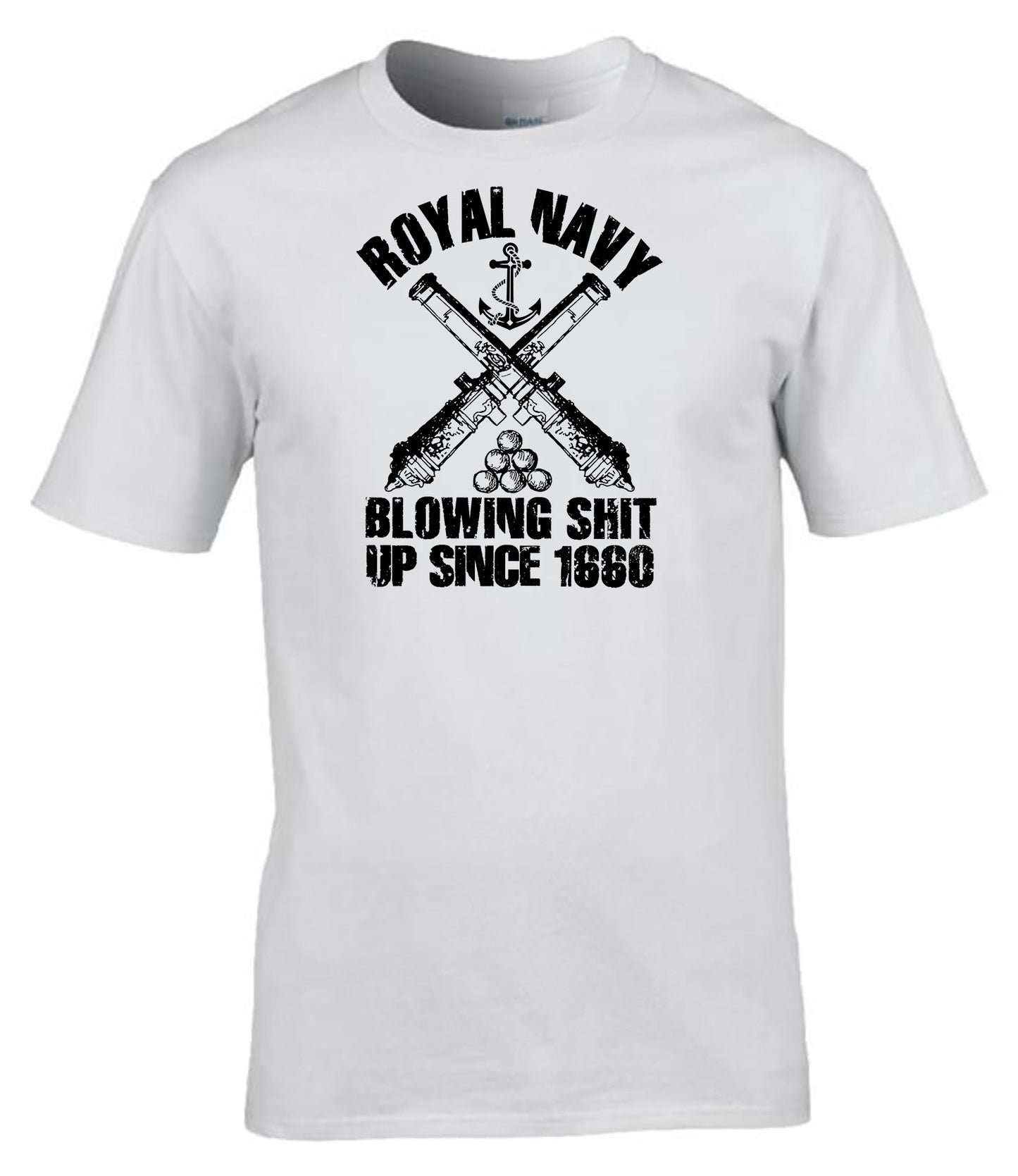Royal Navy “Blowing Sh*t Up Since 1660” T-Shirt Navy Humour Tee