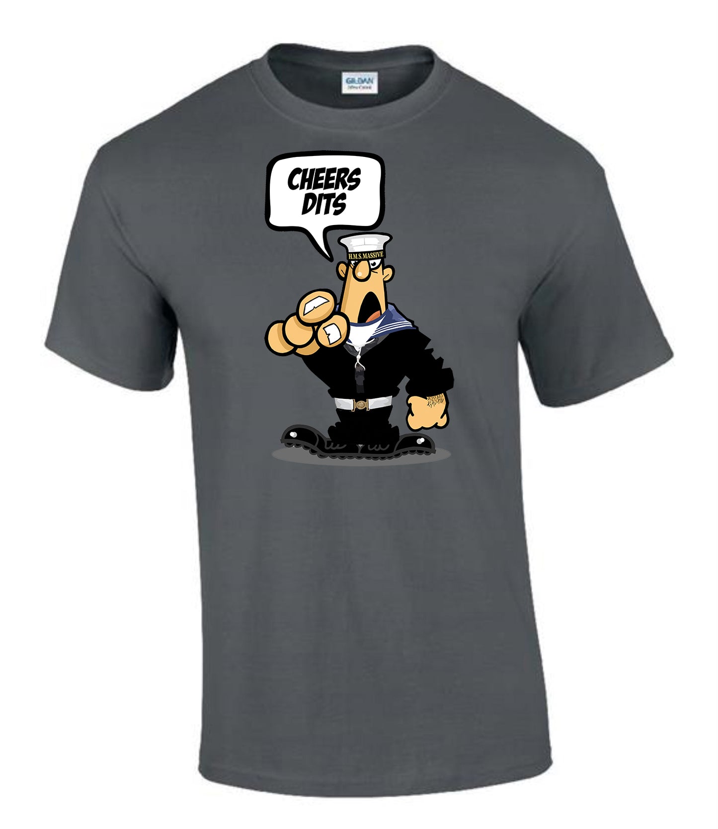 Cheers Dits Military Slang T-Shirt British Navy Humour