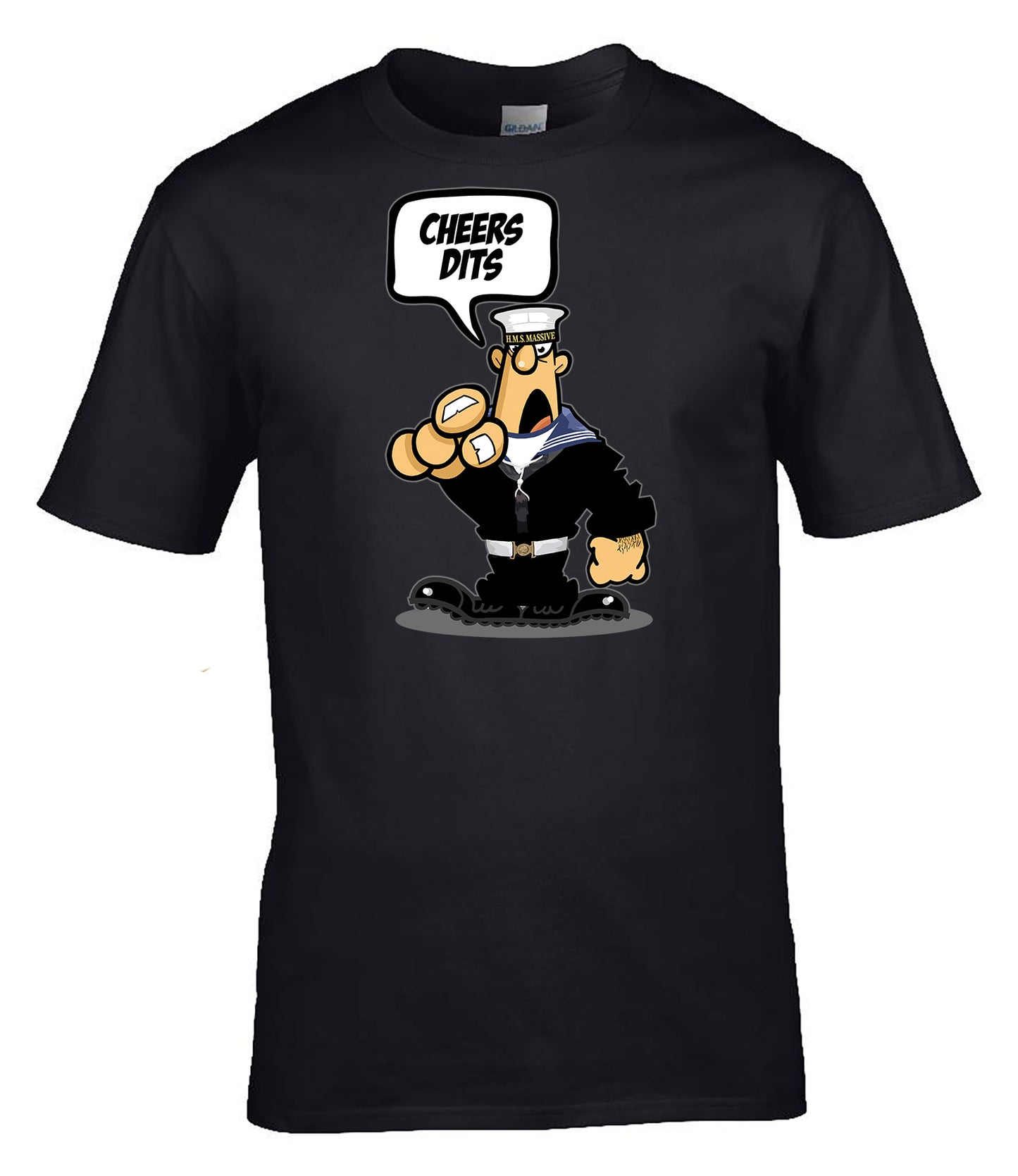 Cheers Dits Military Slang T-Shirt British Navy Humour