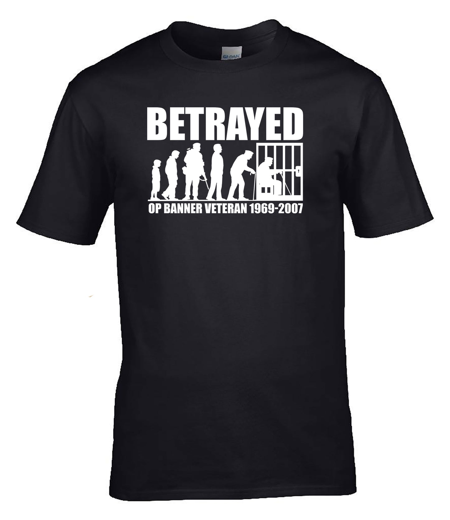 Betrayed Operation Banner Veteran T-Shirt