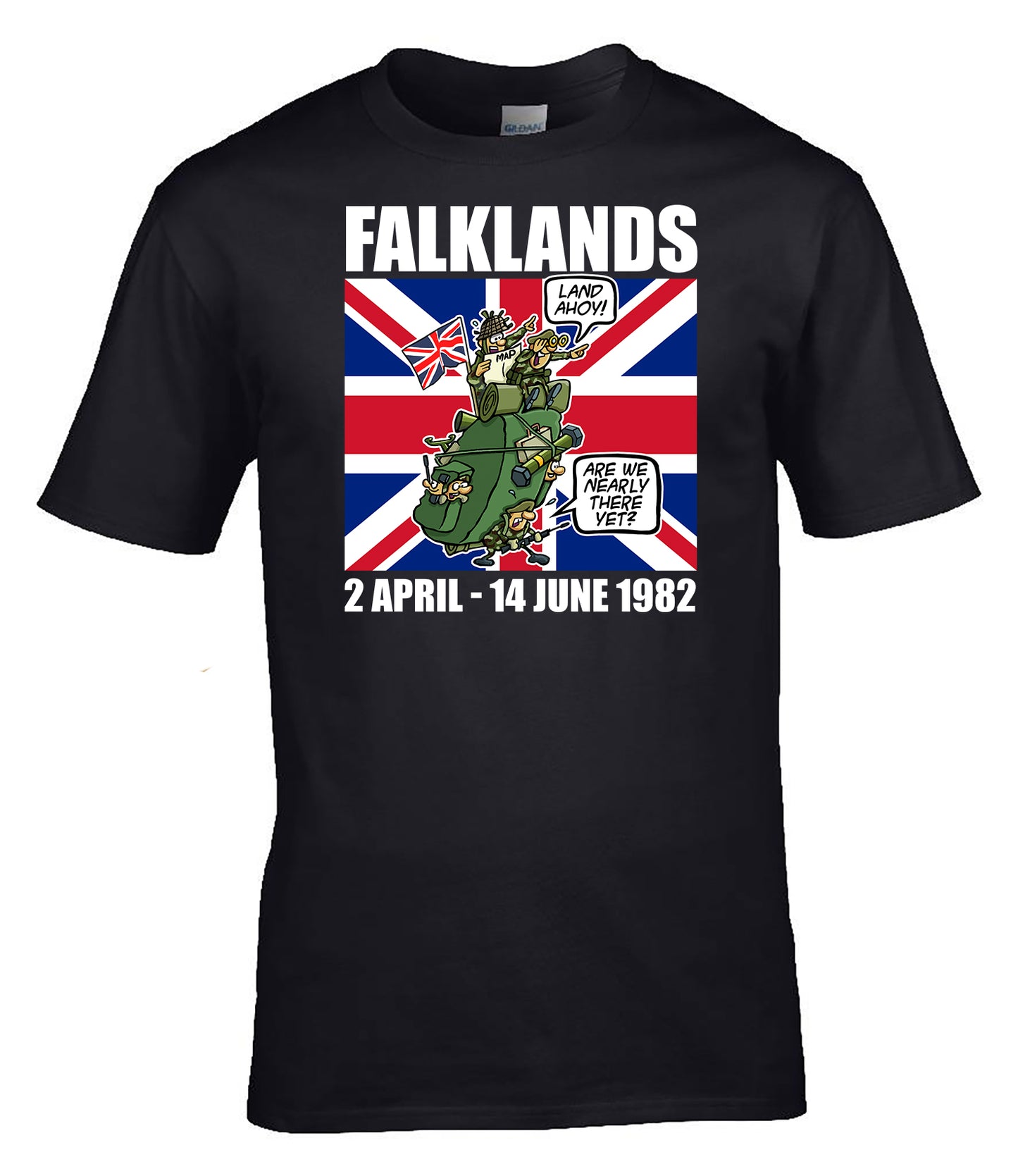 Falklands War Remembrance T-Shirt Lest We Forget