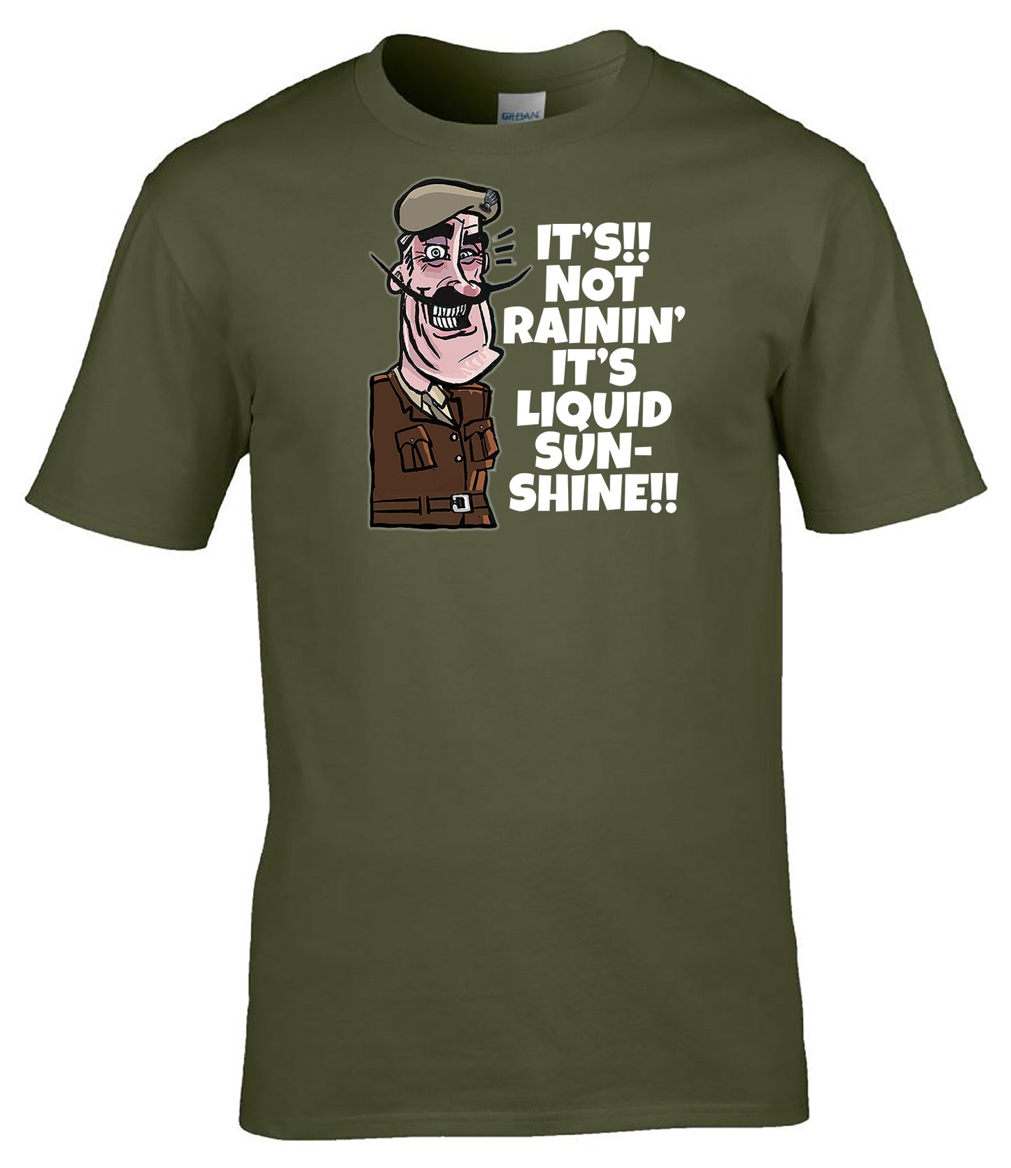 “It’s Not Rainin’, It’s Liquid Sunshine” T-Shirt British Army Humour Endex Comic Tee