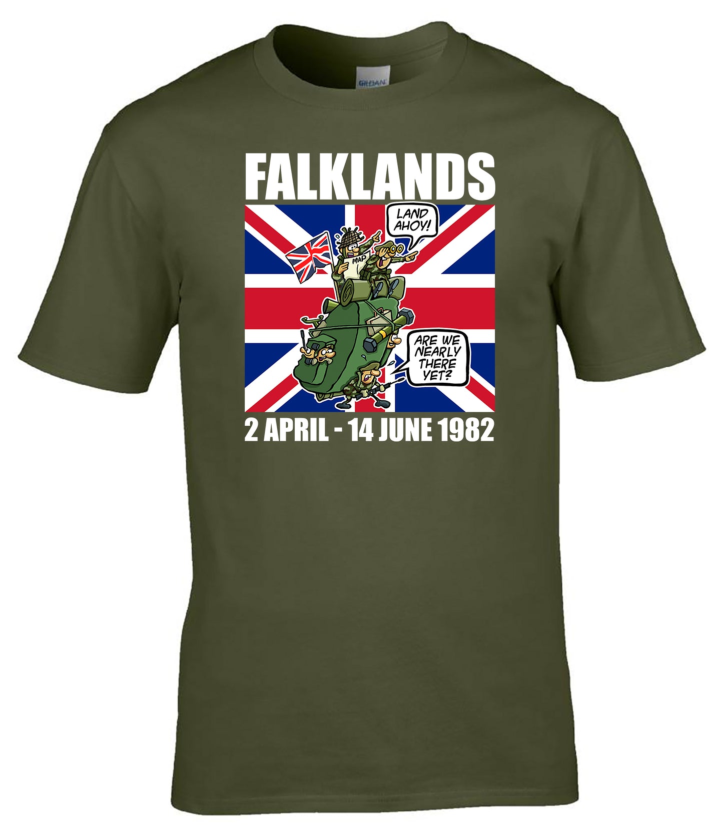 Falklands War Remembrance T-Shirt Lest We Forget