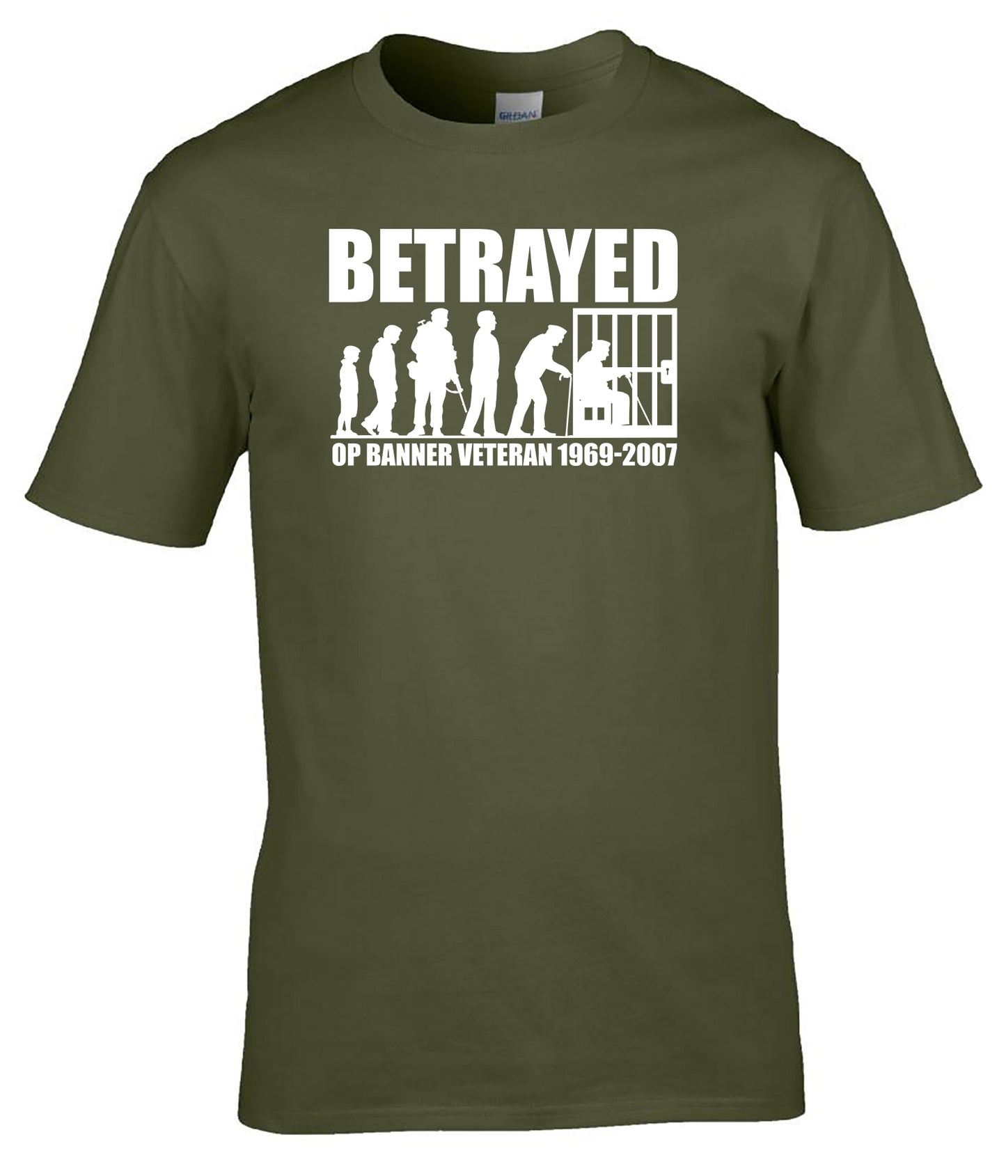 Betrayed Operation Banner Veteran T-Shirt