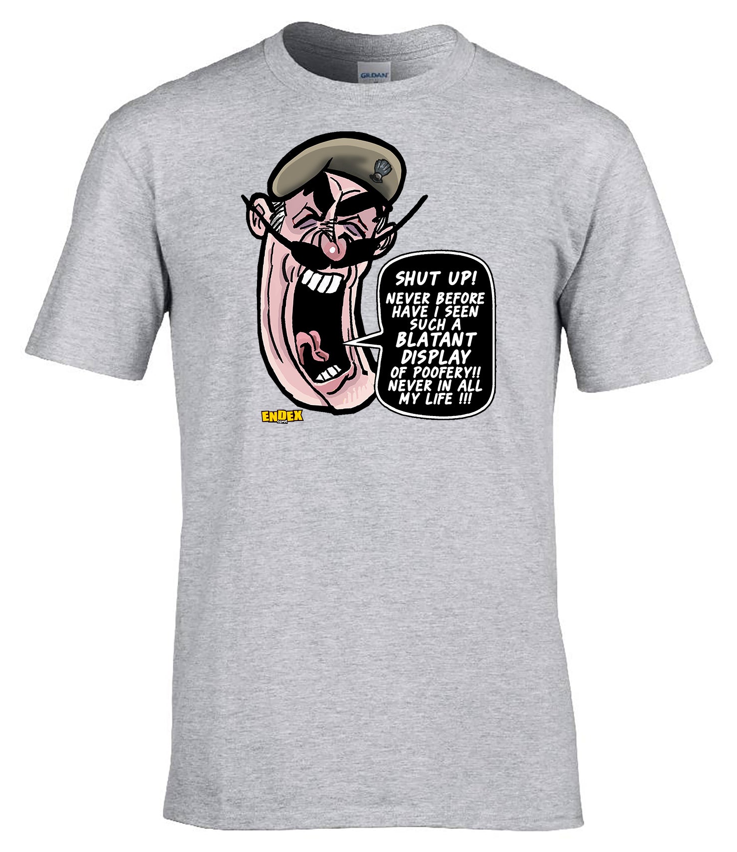 “Blatant Display of Poofery” T-Shirt RSM Military Humour Endex Comic T ...