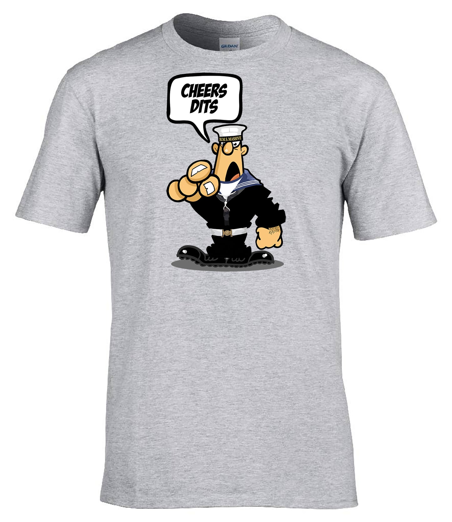 Cheers Dits Military Slang T-Shirt British Navy Humour