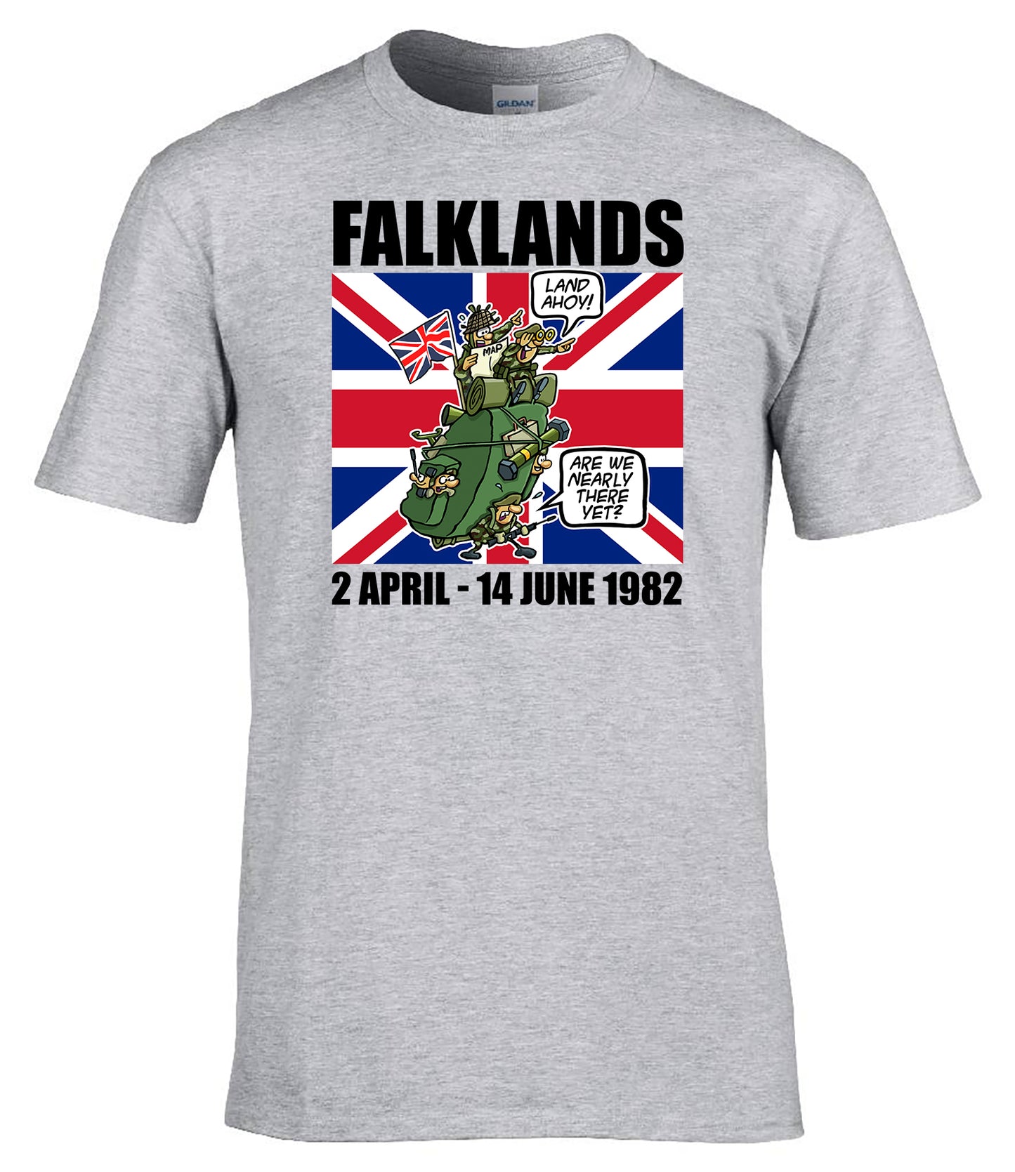 Falklands War Remembrance T-Shirt Lest We Forget