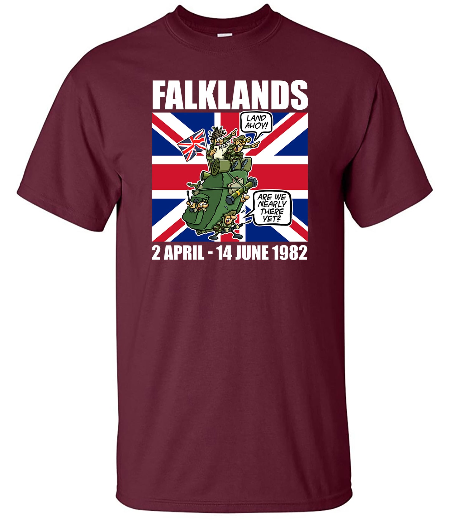 Falklands War Remembrance T-Shirt Lest We Forget