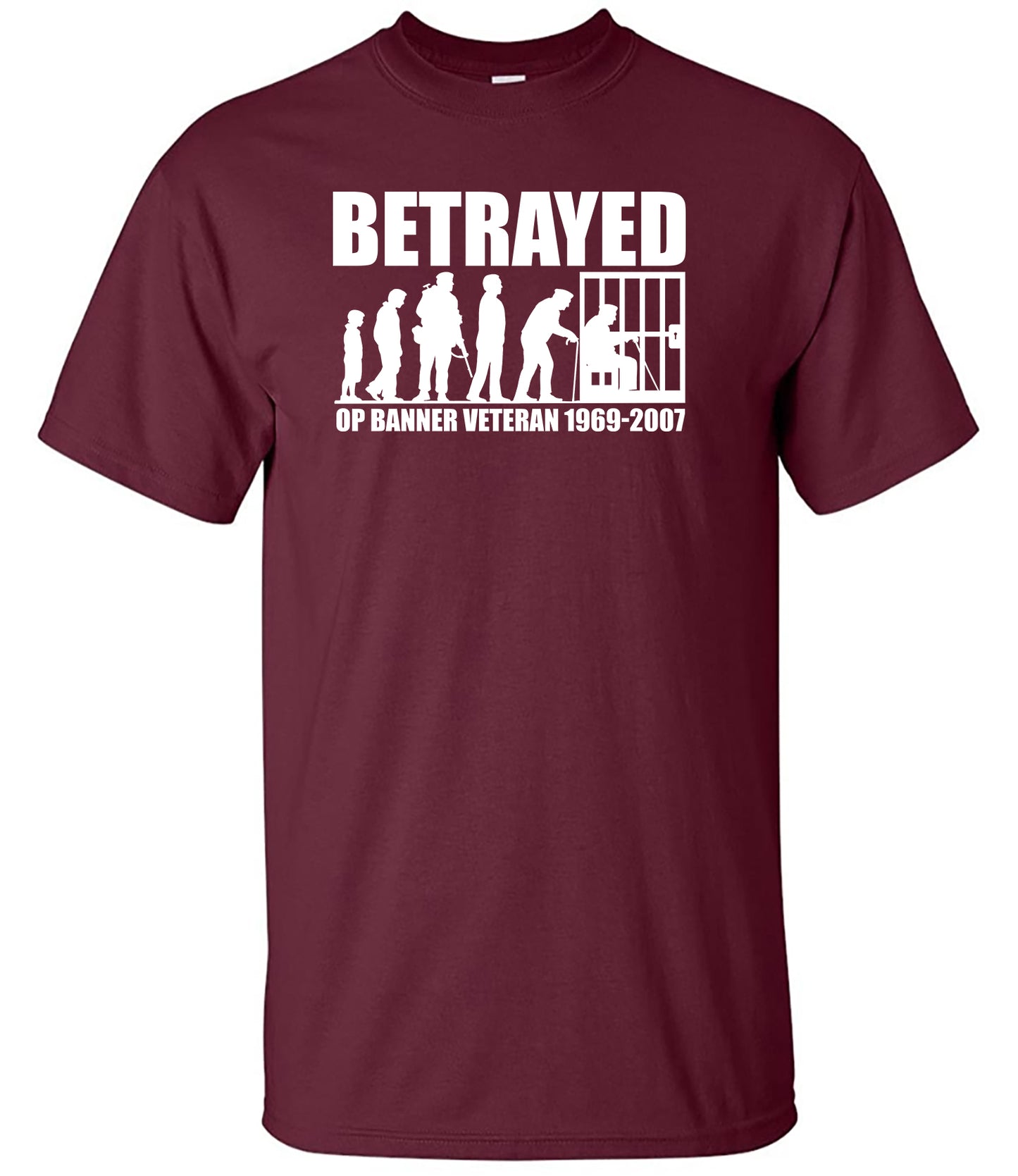 Betrayed Operation Banner Veteran T-Shirt