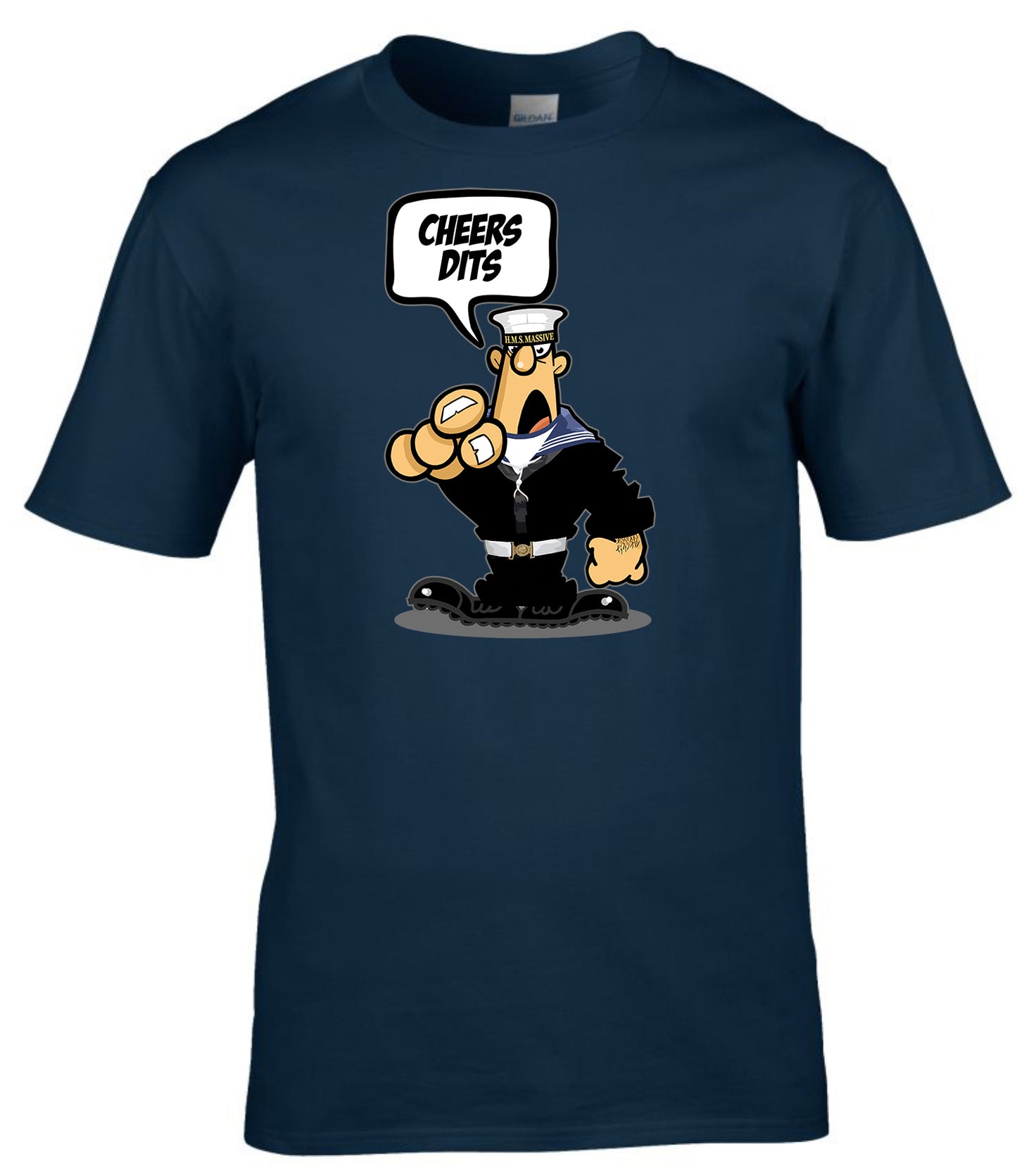 Cheers Dits Military Slang T-Shirt British Navy Humour