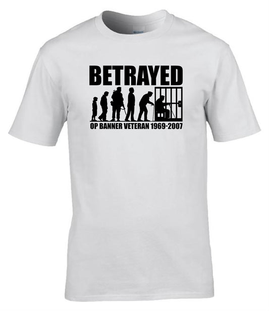 Betrayed Operation Banner Veteran T-Shirt