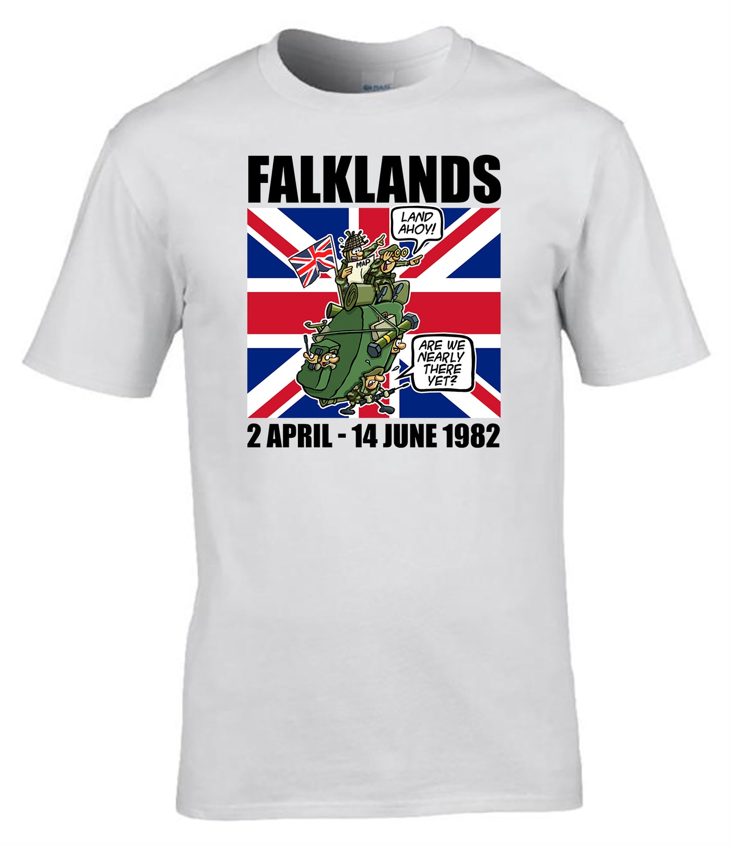 Falklands War Remembrance T-Shirt Lest We Forget