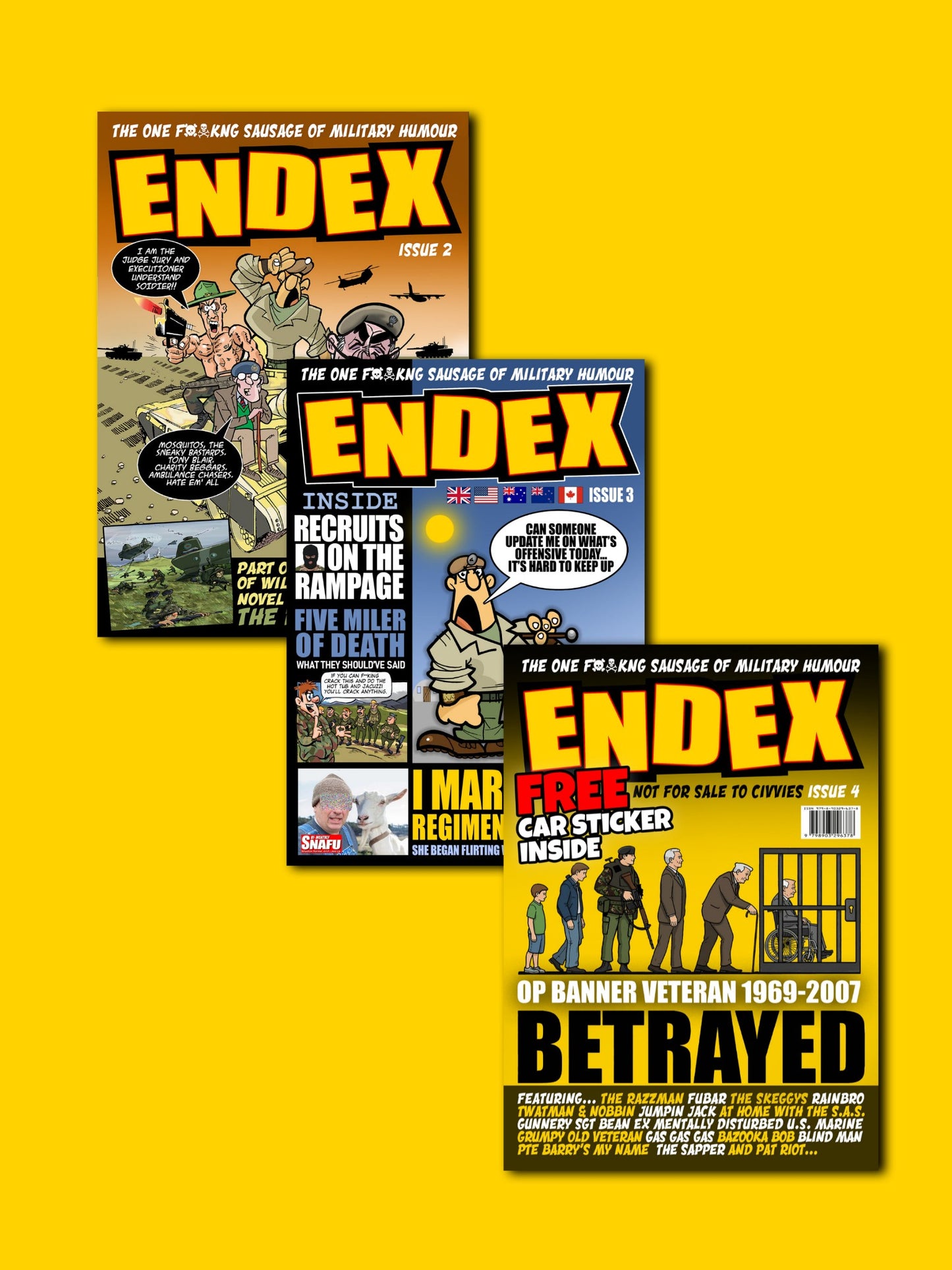 Endex Comic Bundle Issue 2–4 (PRINT EDITION) – Physical Military Comic Book Bundle UK