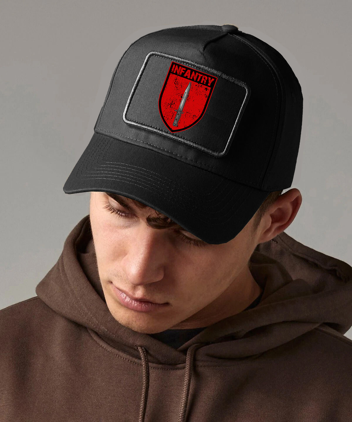 Infantry Cap Removable Patch Military Hat British Army Infantry Tactical Cap