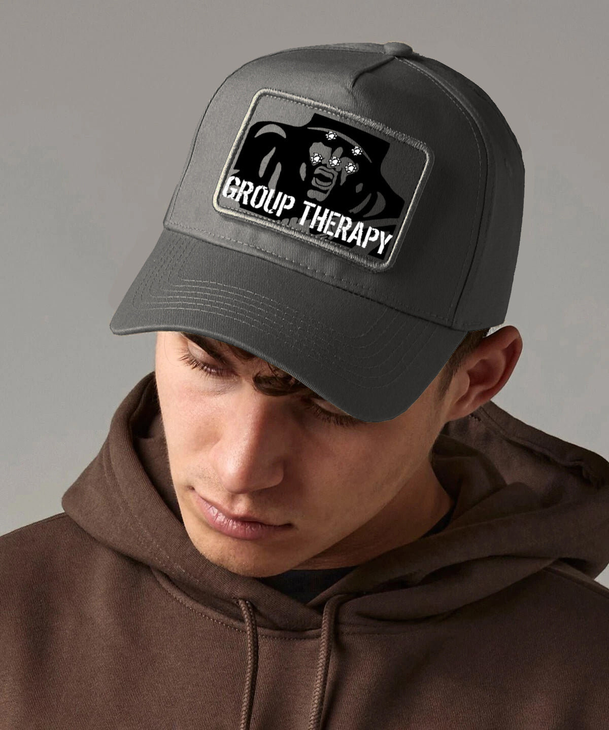 Group Therapy Cap Removable Patch Military Humour Hat Funny Veteran Cap
