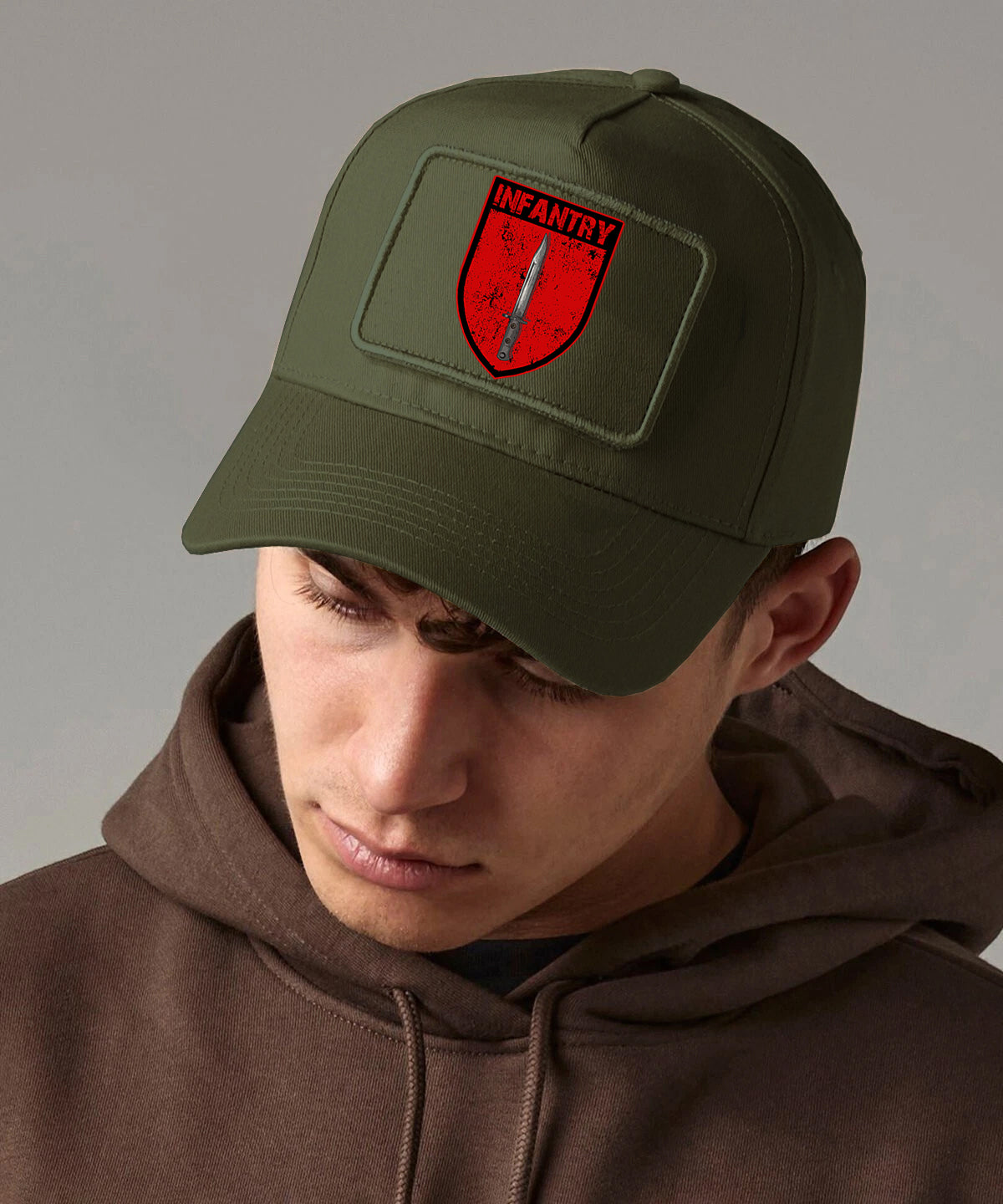 Infantry Cap Removable Patch Military Hat British Army Infantry Tactical Cap