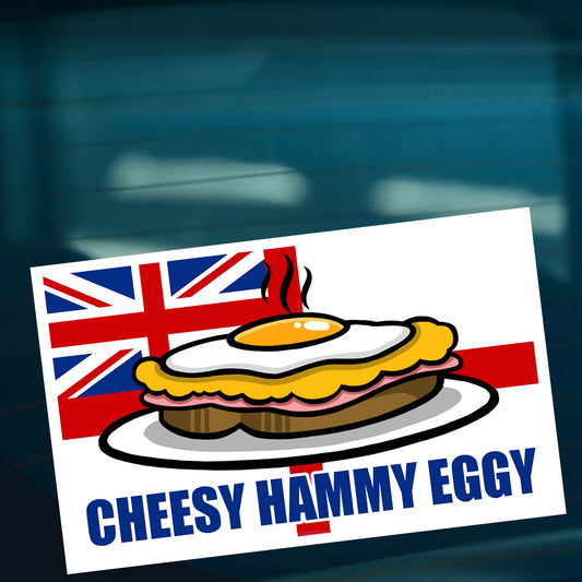Cheesy Hammy Eggy Sticker Royal Navy Food & Sailor Humour