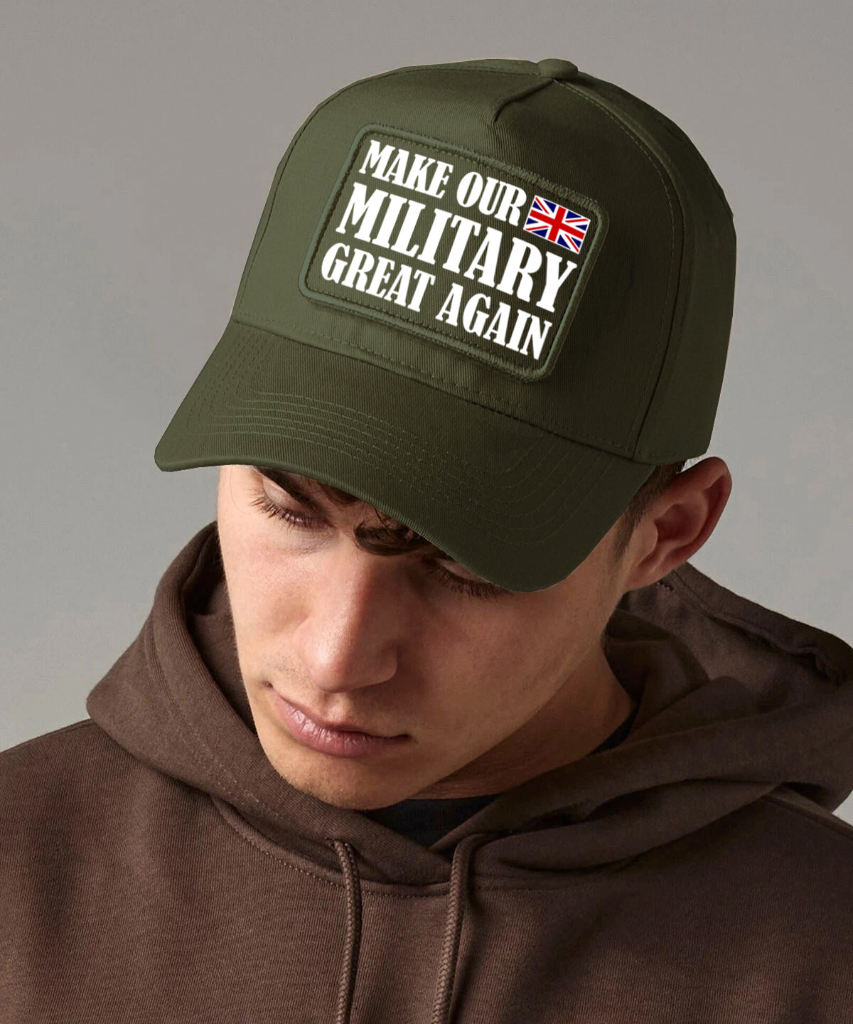 Make Our Military Great Again Cap, Removable Patch Military Hat Veteran Gift